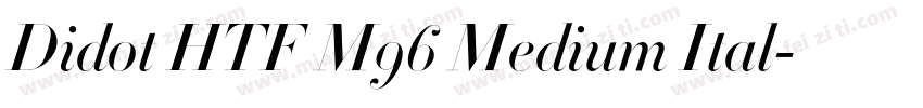 Didot HTF M96 Medium Ital字体转换